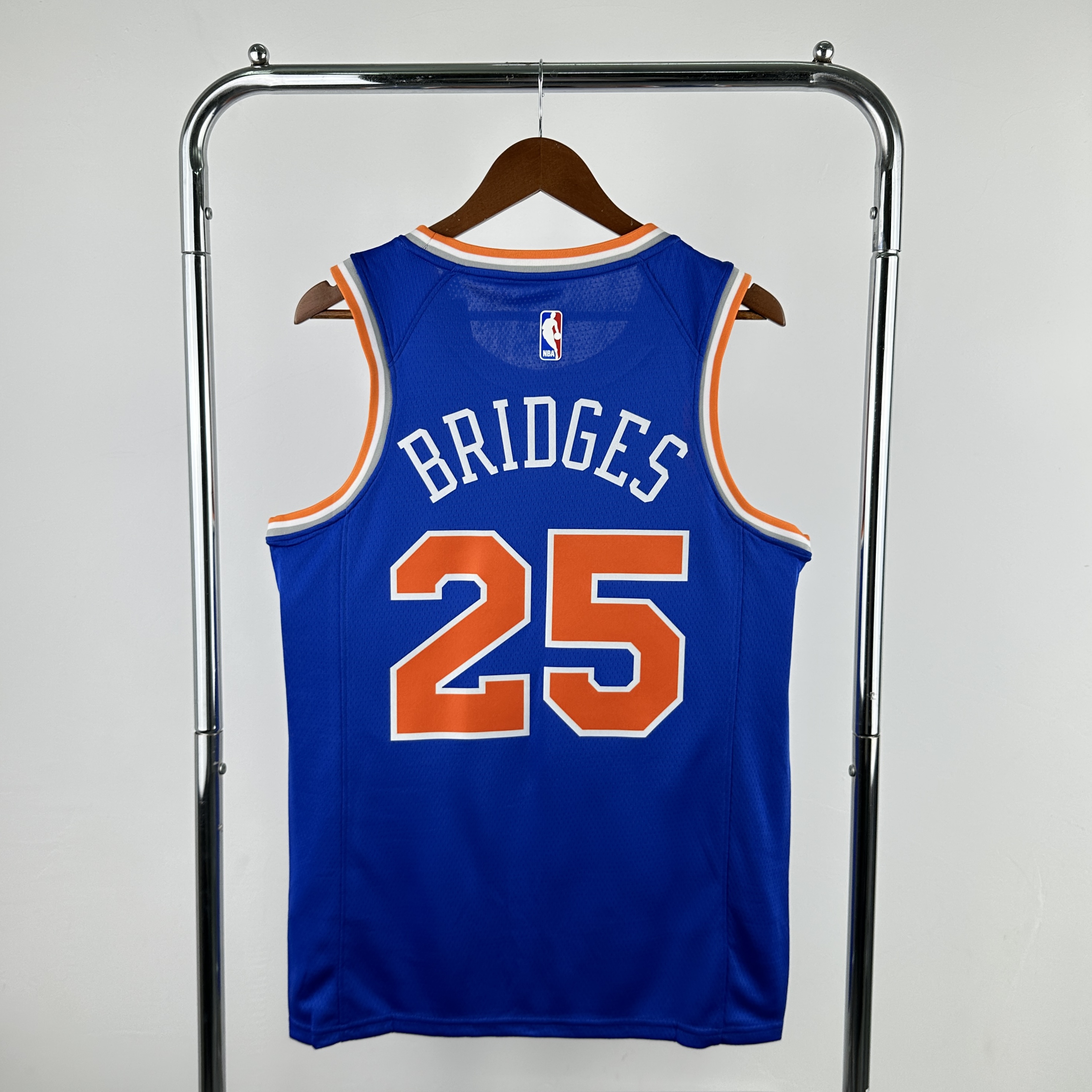 Men New York Knicks #25 Bridges Blue Season Nike 2025 NBA Jersey->new york knicks->NBA Jersey